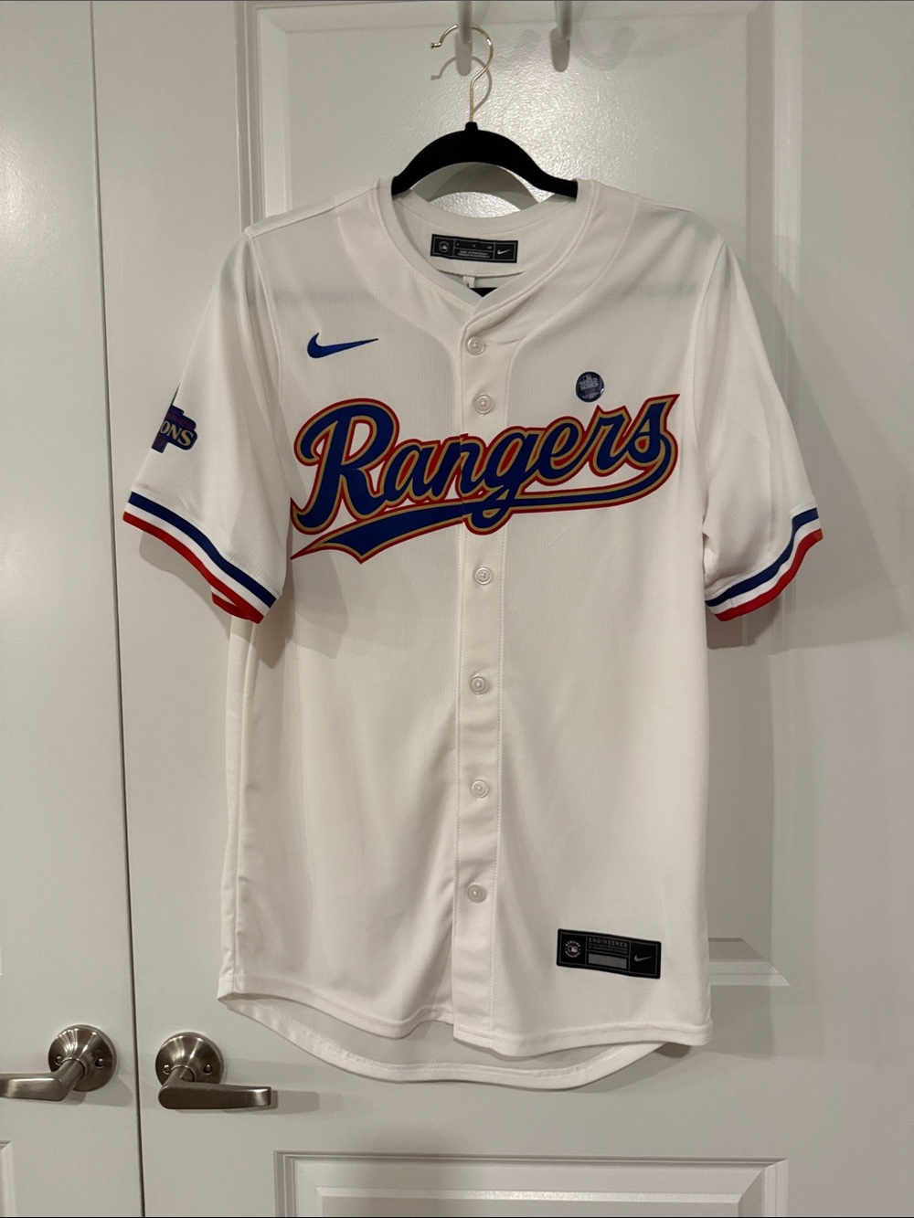 NWT Nike Texas Rangers 2023 World Series Champs Marcus Semien #2 Jersey